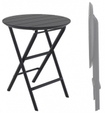Стол пластиковый складной Siesta Contract Helen Folding Table Ø60, черный