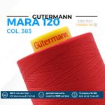 Нитка Gutermann Mara 120 (5000 метров), 1 боб., универсальная | 383 малиново-красный