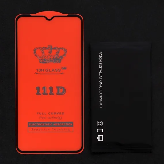 Защитное стекло 2.5D TFN для Samsung A02S, полный клей, черное