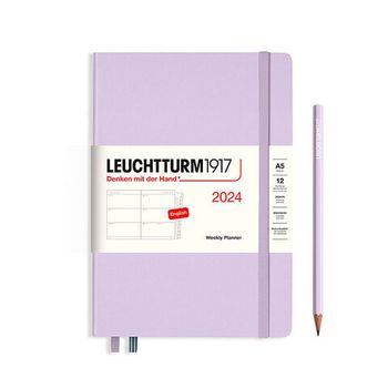 Еженедельник Leuchtturm1917 A5 в твердой обложке сиреневый + блокнот (367610)