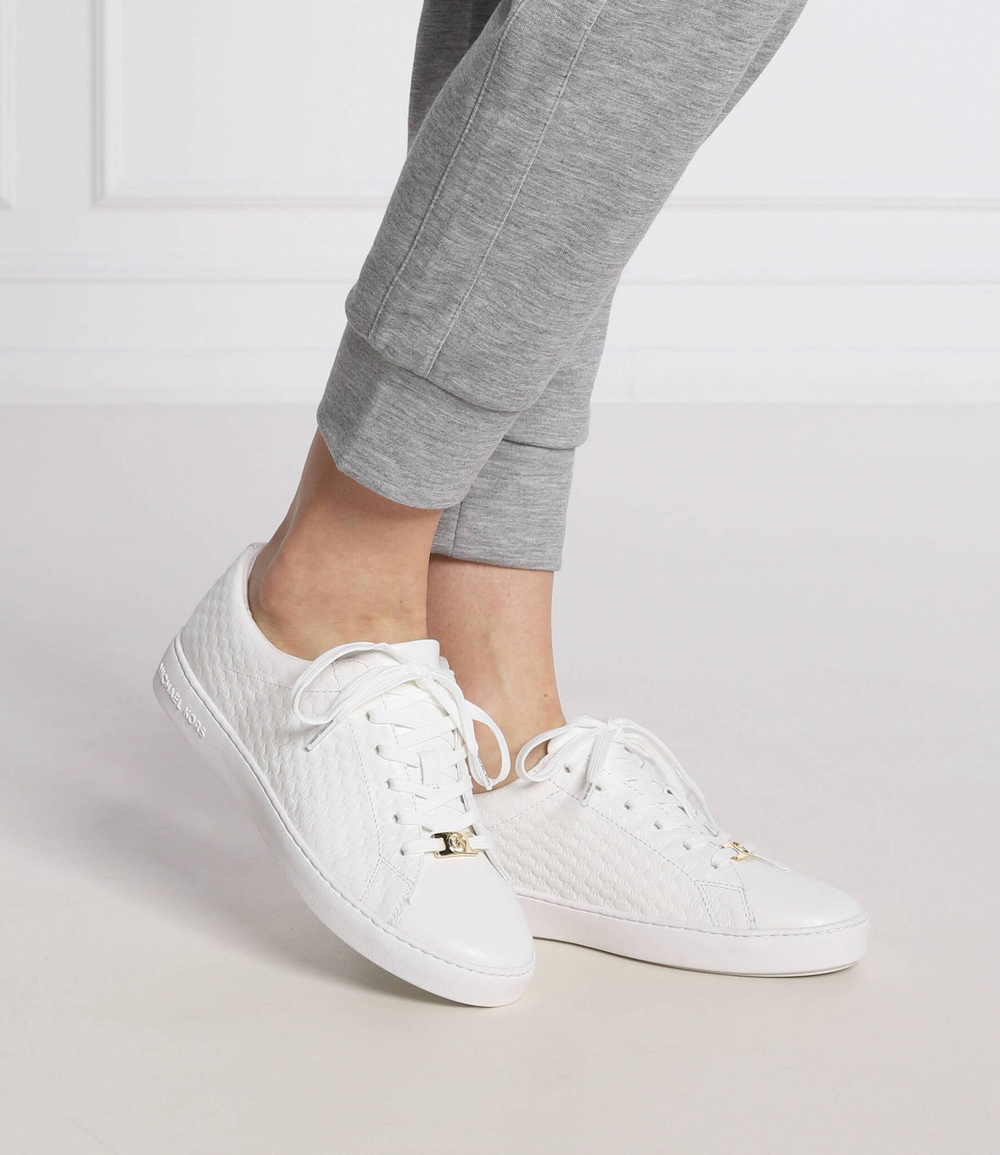 Кожаные кроссовки keaton lace up Michael Kors - белый(43T2KTFS2L)