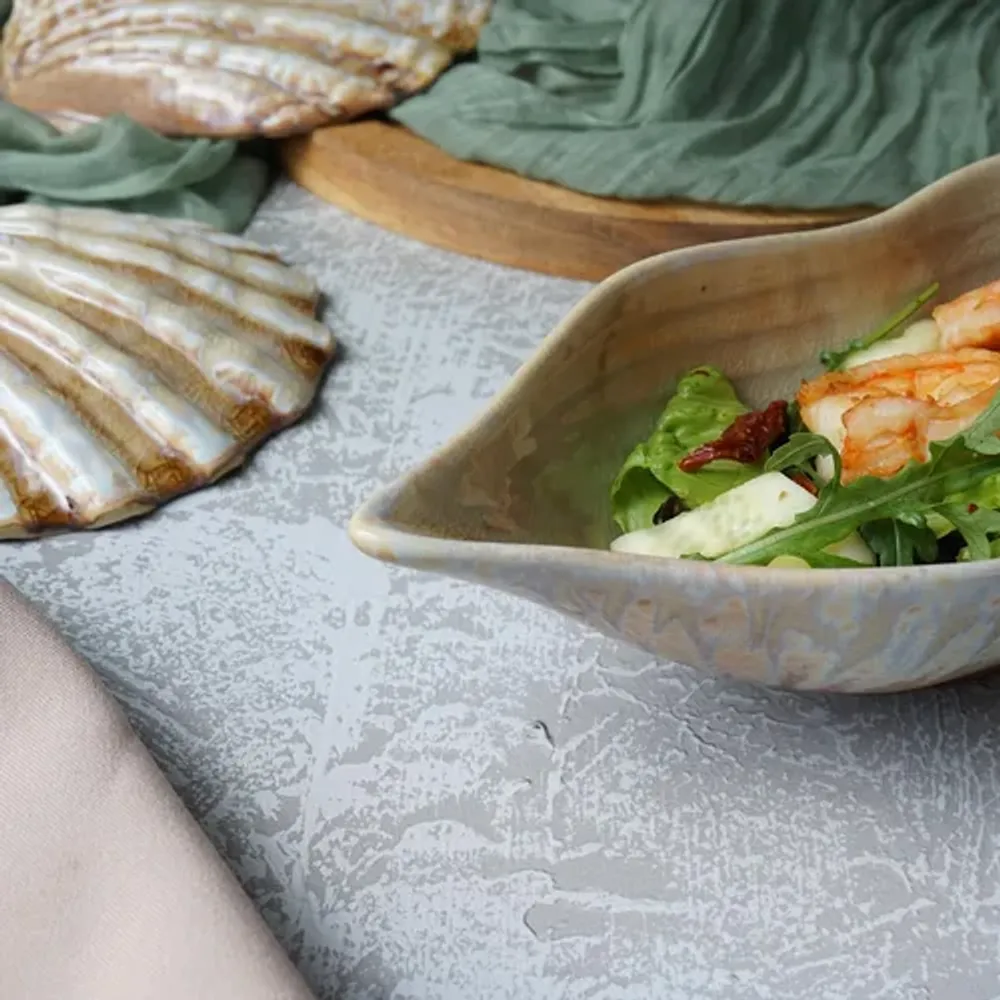 Блюдо овальное 28,5*10,5 см h6,5 см 350 мл для закусок Pearl Leaf Frutti di Mare P.L. [4]