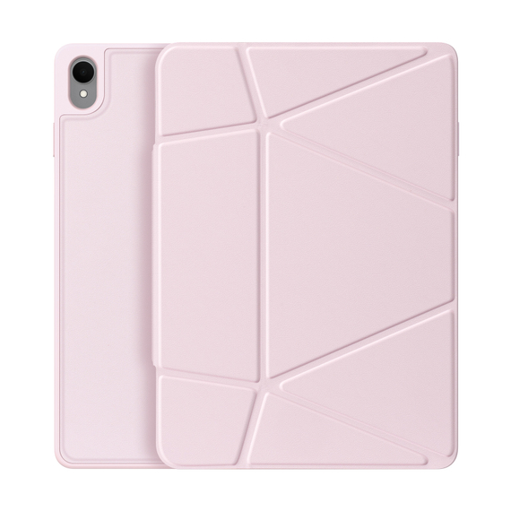 Складной чехол книжка розового цвета для Samsung Galaxy Tab S11, серия Vers Series от Dux Ducis