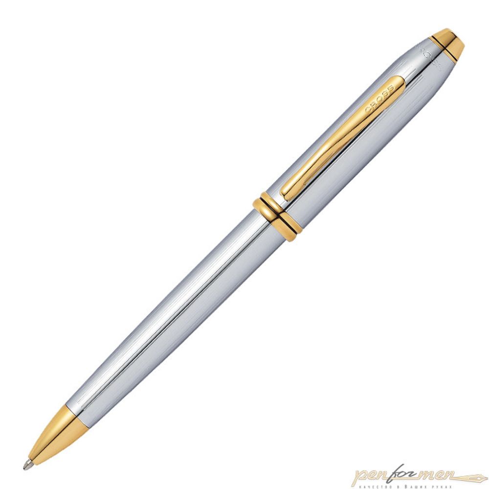 Шариковая ручка Cross Townsend серебристая GT (502TW)