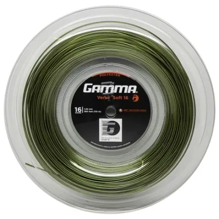 Струны теннисные Gamma Verve Soft 16 (110 m) - yellow/black