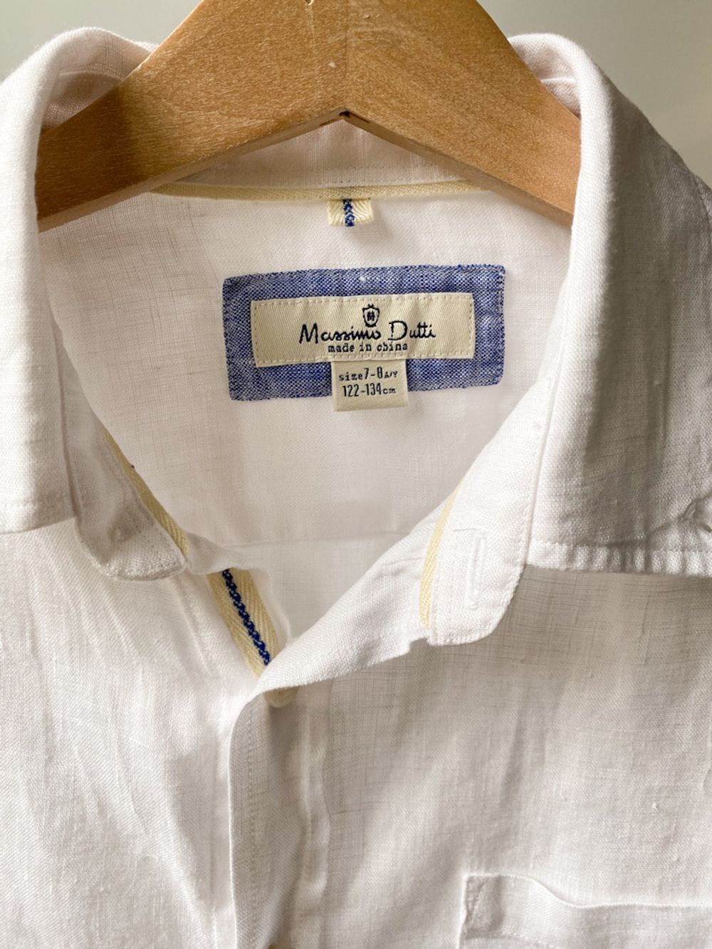 Льняная рубашка Massimo Dutti, 134