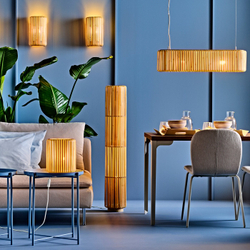 IKEA VARPTROSS  (ИКЕА ВАРПТРОСС)  -  Настольная лампа - бамбук 26 см