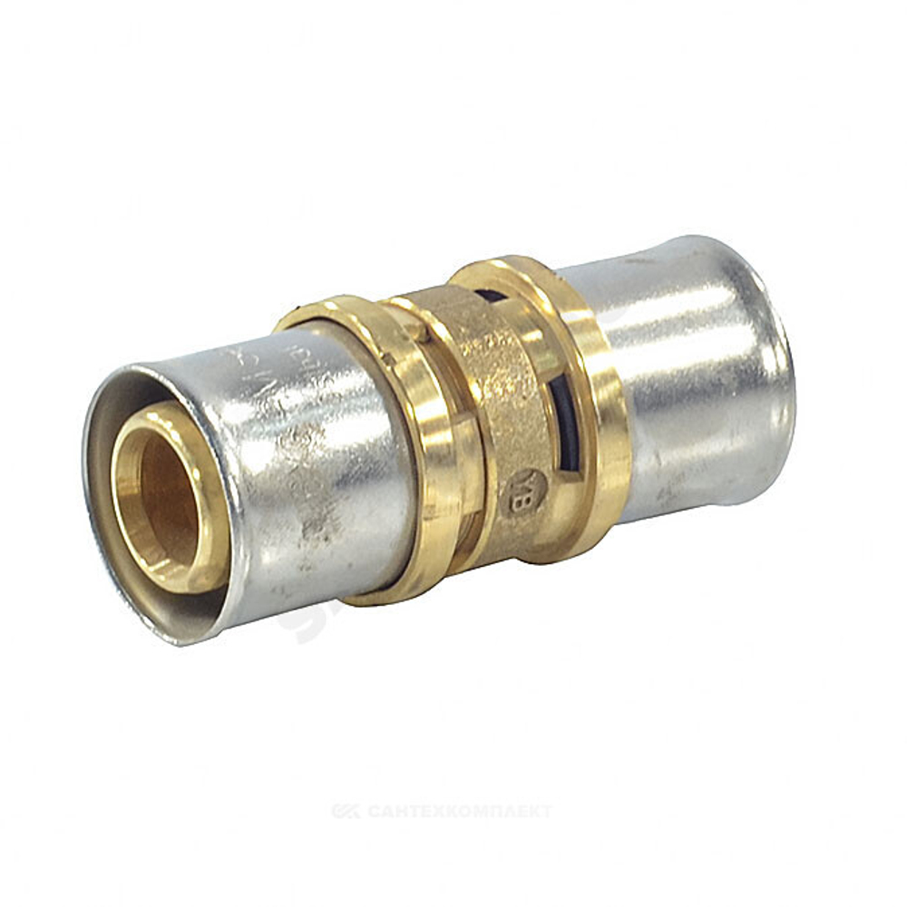 Муфта для МП/PE-X труб латунь пресс Дн 20 RM102 Giacomini RM102Y007