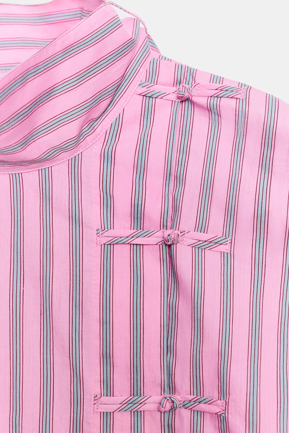 РУБАШКА В ПОЛОСКУ С АЛАМАРАМИ — ZW COLLECTION — ZARA