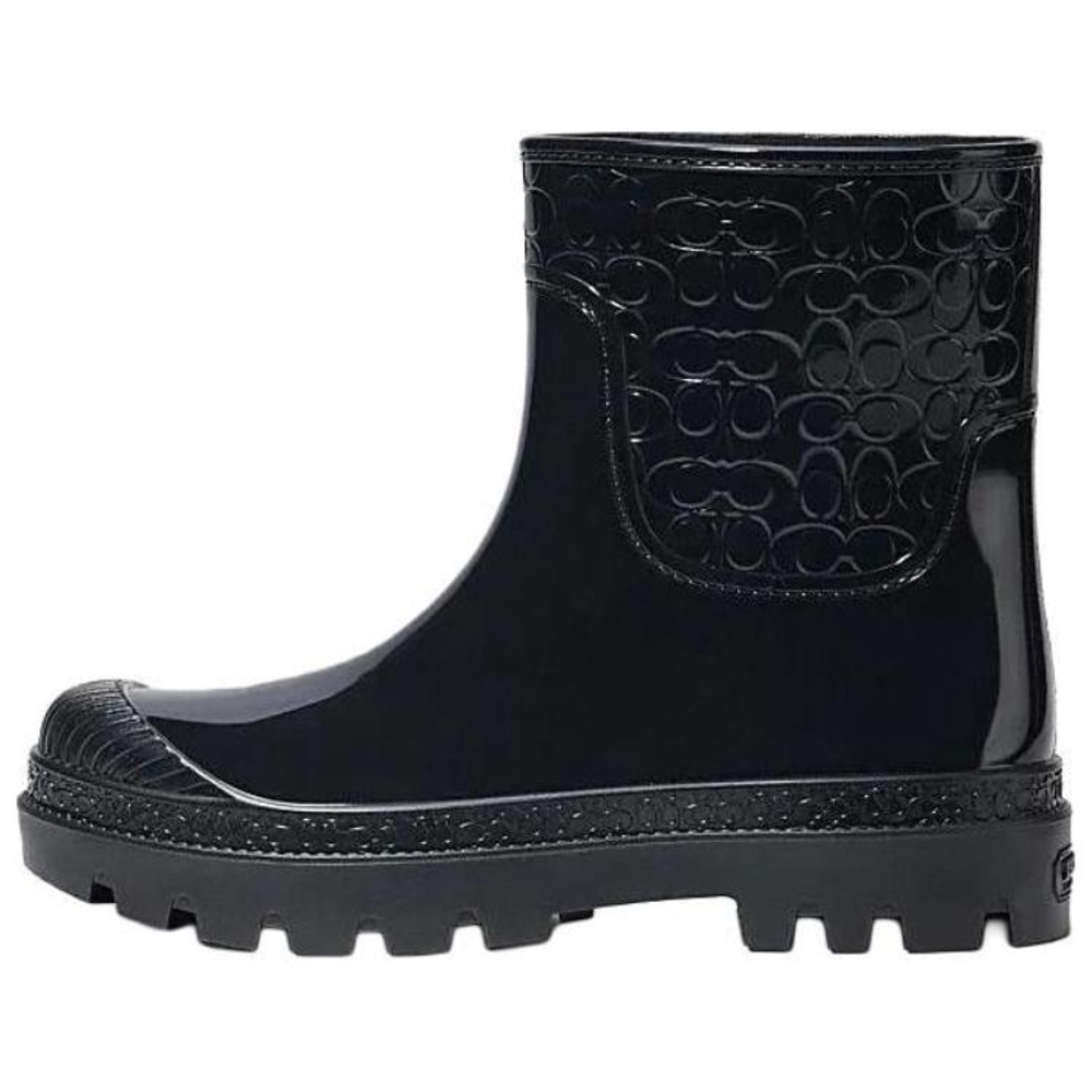 COACH Rain Boots Women"s Black