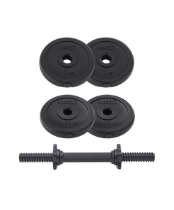 Гантель разборная пластиковая в коробке BASEFIT DB-717, 5 кг