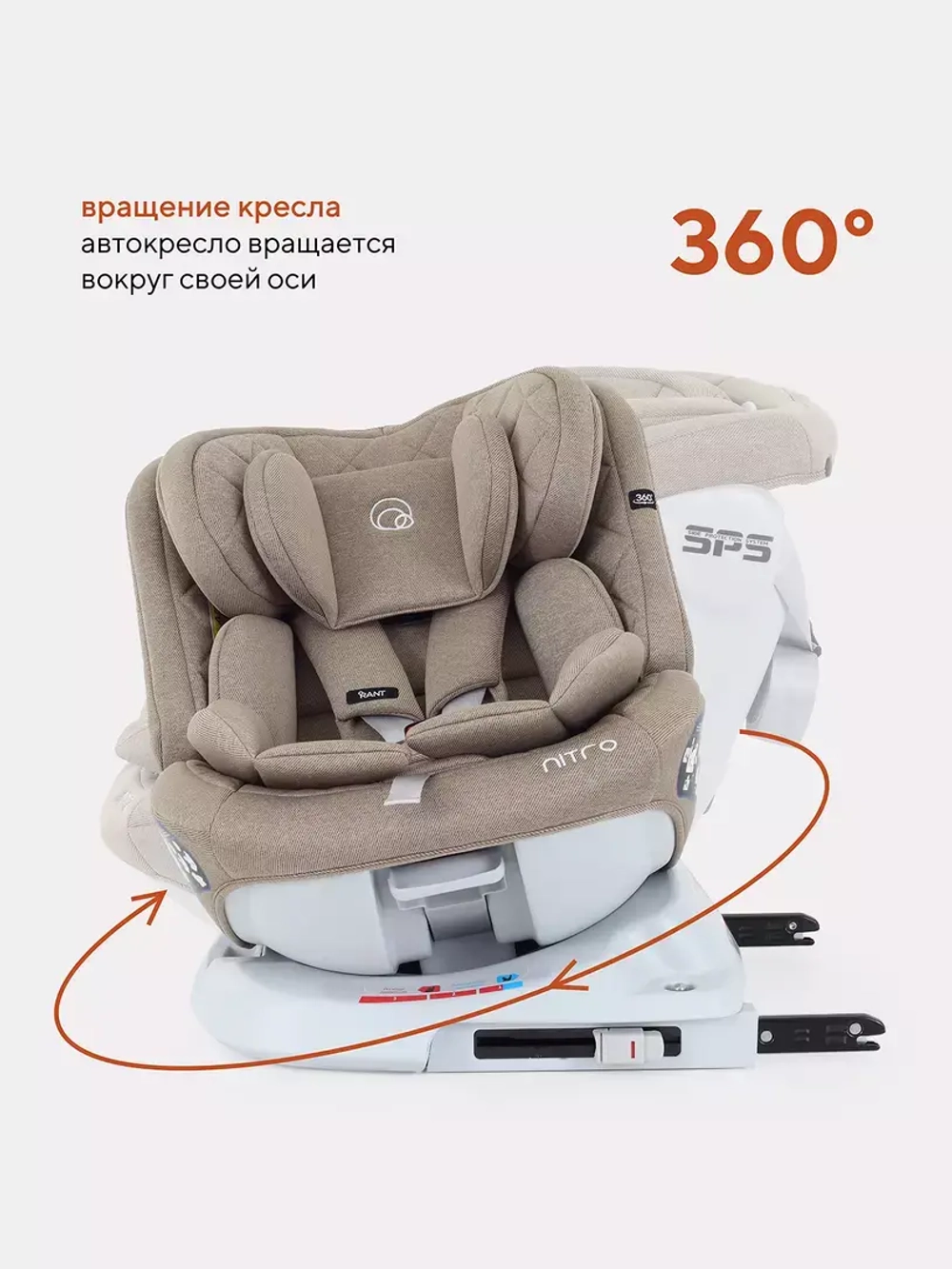 Автокресло RANT UB619 "NITRO" isofix группа 0+-1-2-3 (0-36 кг)