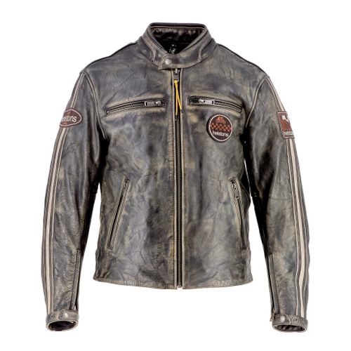 Купить Мотокуртка Кожаная Helstons Blouson Ace Cuir Rag 10 ans / Коричневый