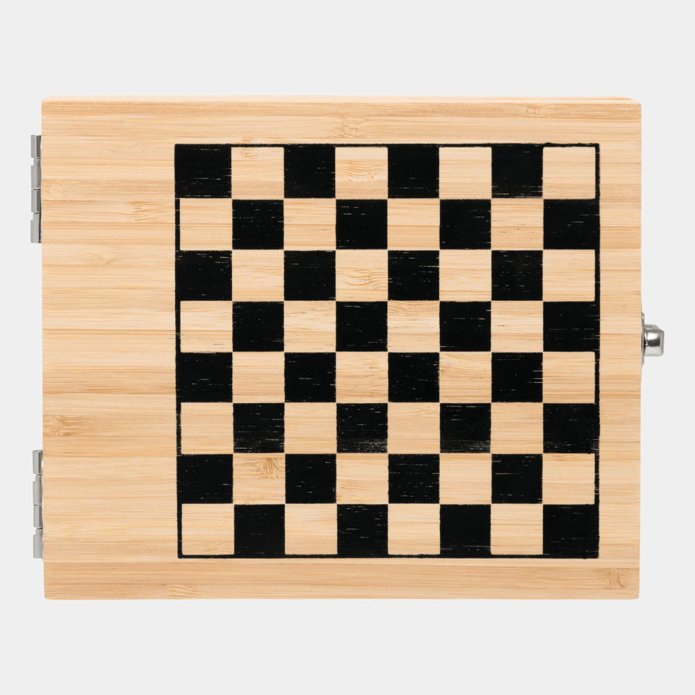 Набор для вина BAMBOO CHESS с игрой в шахматы