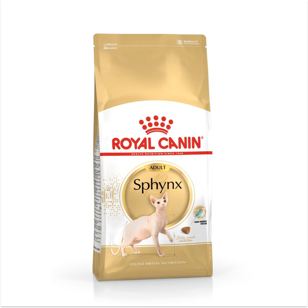 Royal Canin Sphynx Adult Сфинкс Эдалт Корм сухой сбалансированный для взрослых кошек породы Сфинкс от 12 месяцев 400г