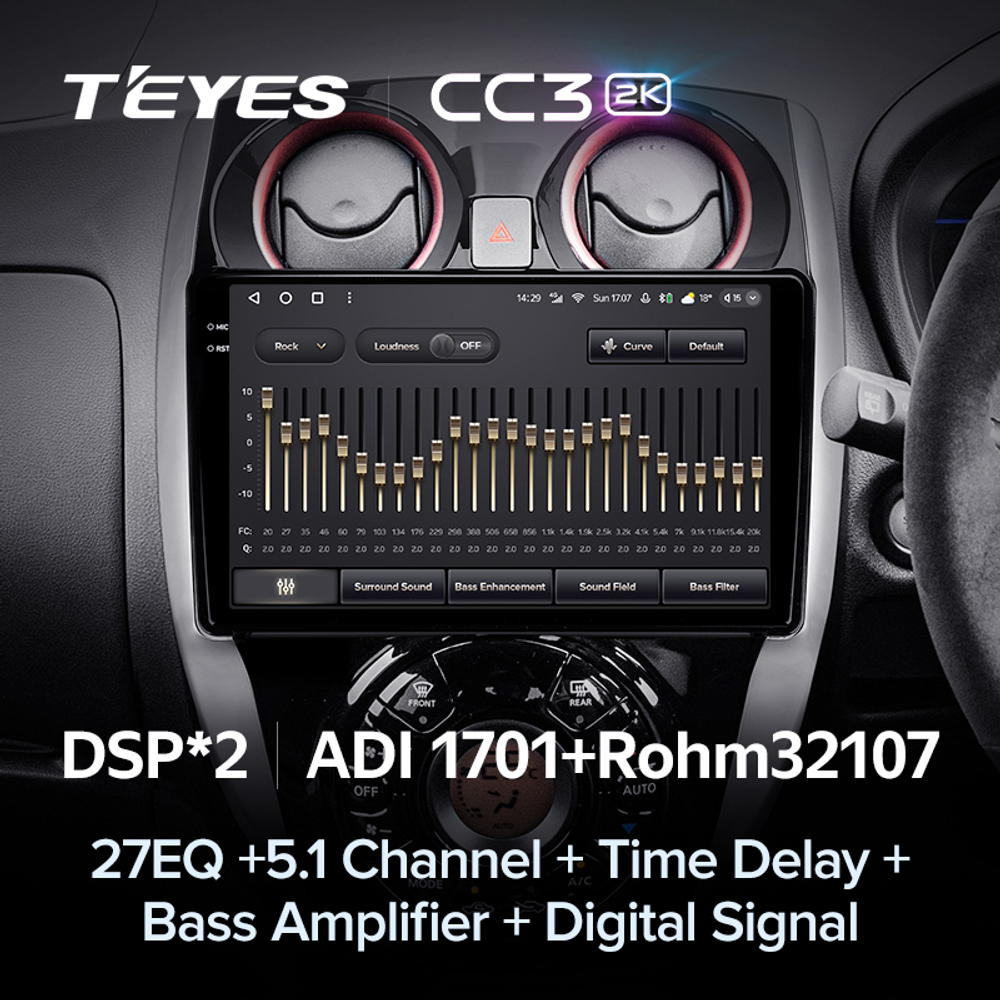 Teyes CC3 2K 10,2"для Nissan Note 2012-2021