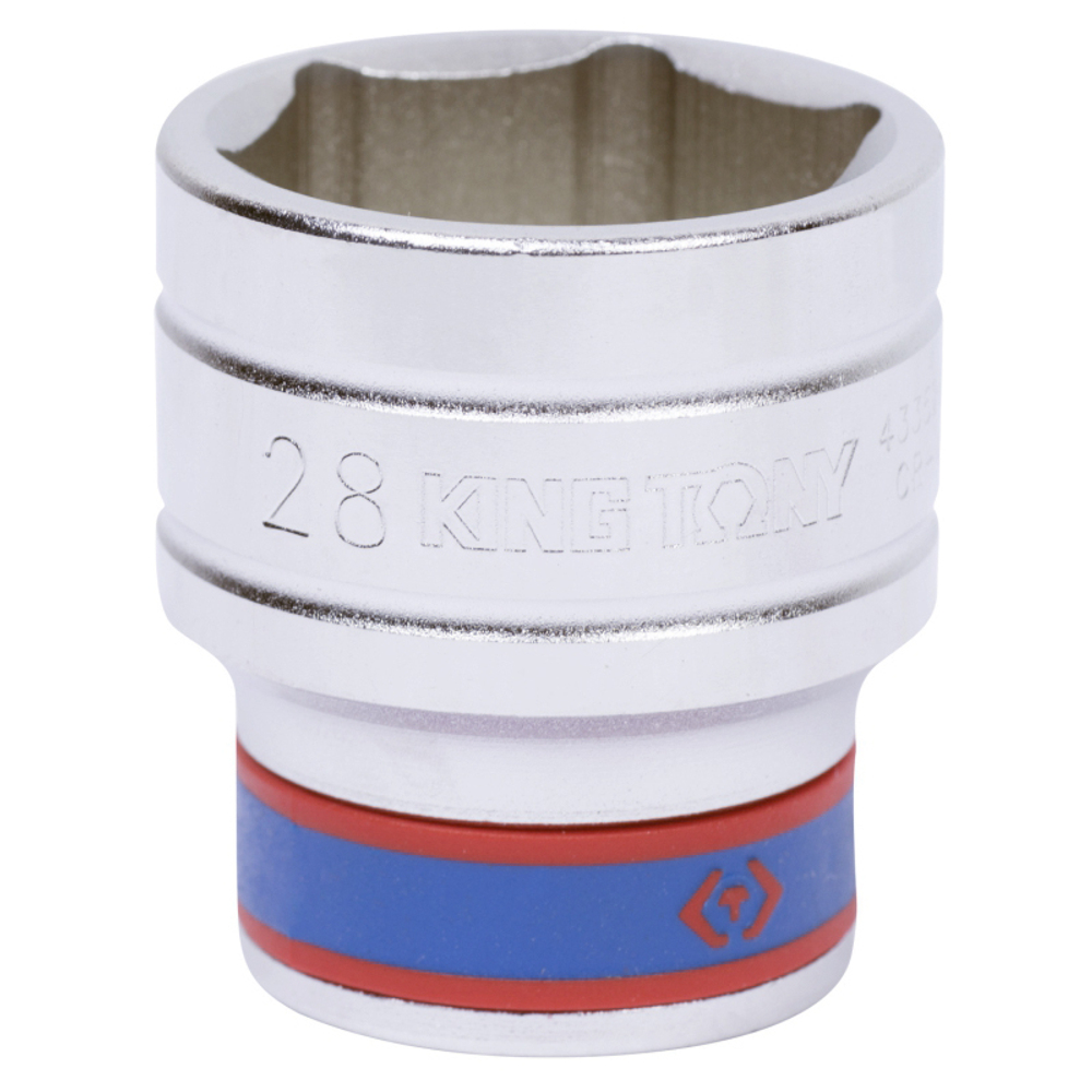 Головка торцевая стандартная шестигранная 1/2", 28 мм KING TONY 433528M