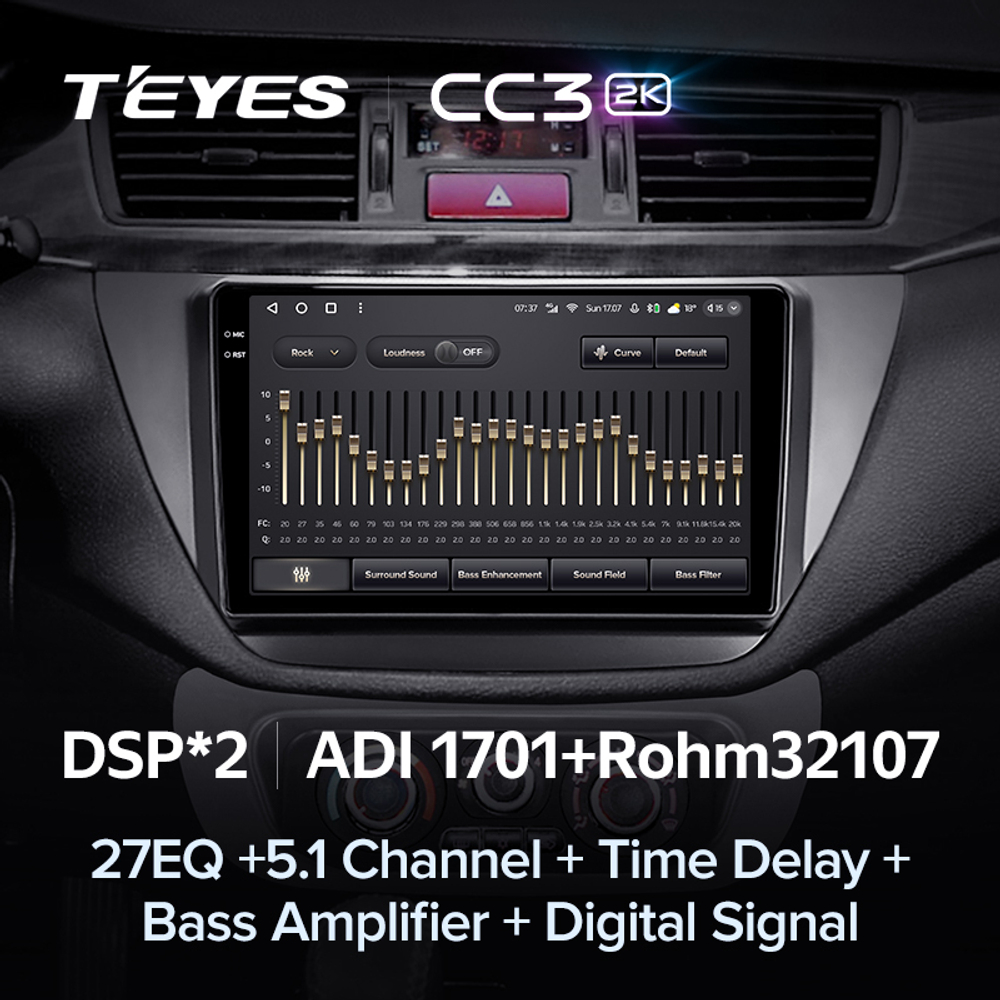 Teyes CC3 2K 9"для Mitsubishi Lancer 2000-2010