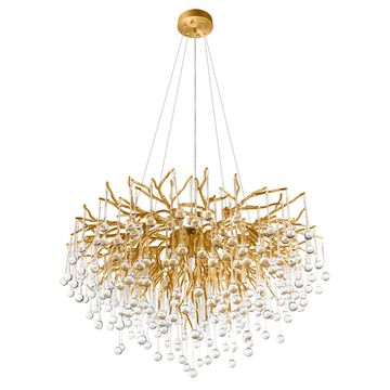 Подвесная люстра 15*G9 10377/800 золото Drops LOFT IT