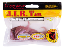 Твистеры съедобные LJ Pro Series J.I.B TAIL 1.5in (3,8 см), цв. T43, 15 шт.