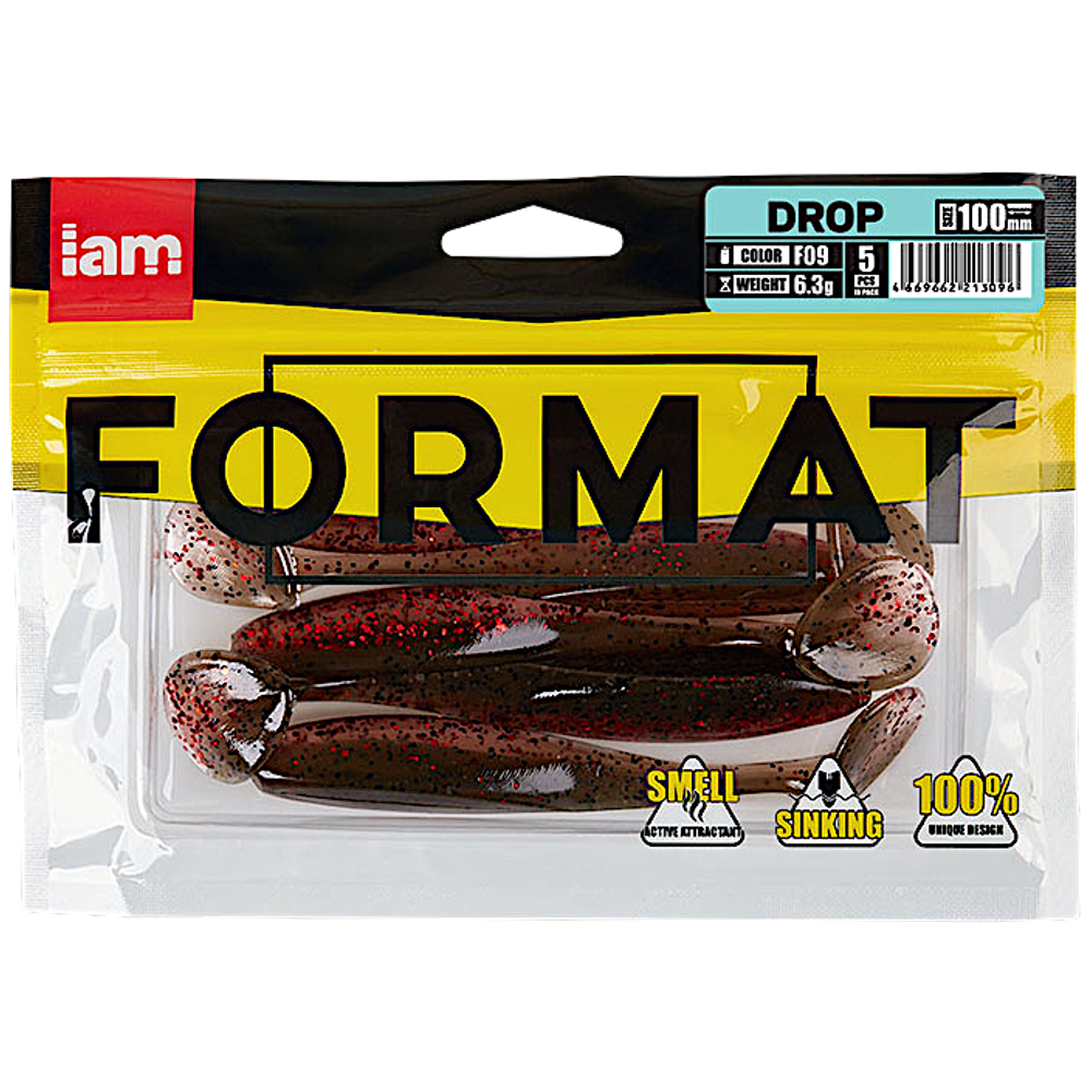 Мягкая приманка IAM Format Drop 100мм 6.3г -