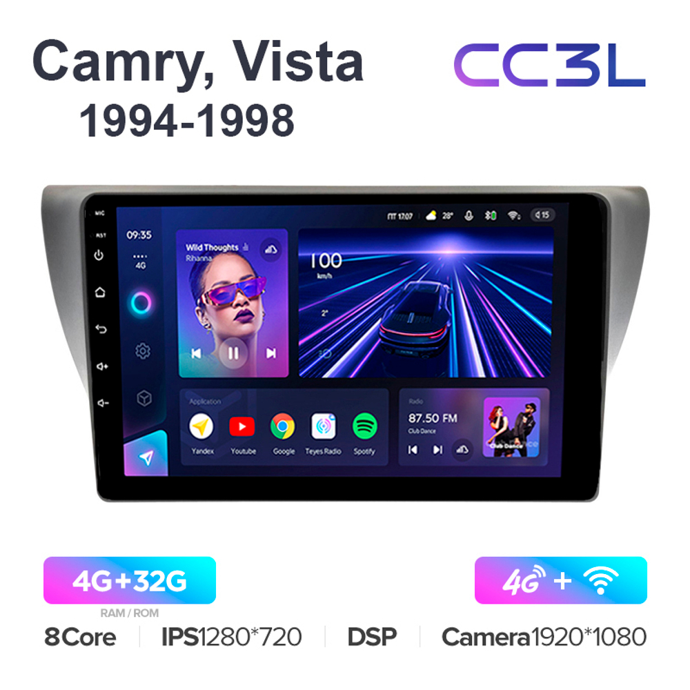 Teyes CC3L 9"для Toyota Camry, Vista 1994-1998