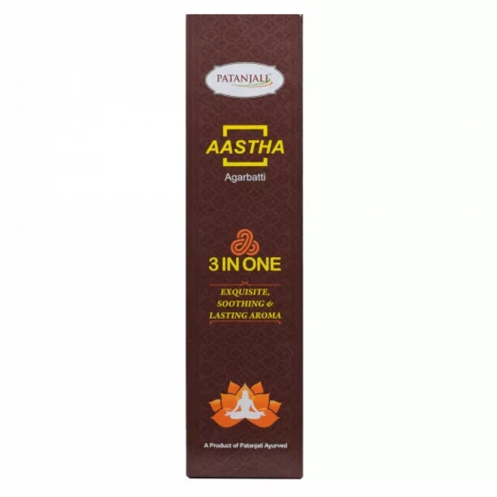 Благовоние 3 в 1 PATANJALI Aastha Royal 3-In-One 16g