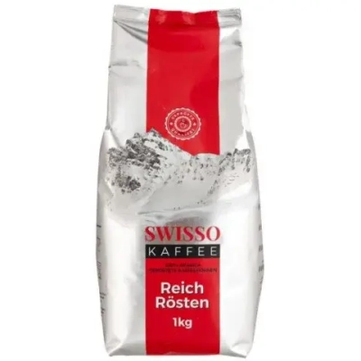 Кофе в зернах SWISSO KAFFEE Reich Rosten