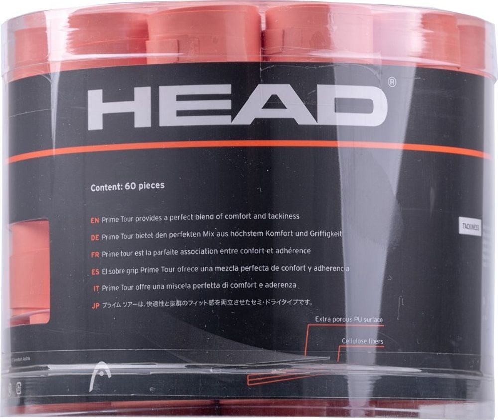 Теннисные намотки Head Prime Tour 60P - Розовый