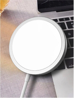Беспроводное зарядное устройство для Iphone MagSafe Charger (Магсейф), белый, 15 Вт