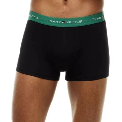 Мужские спортивные боксеры Tommy Hilfiger Cotton Trunk 3P - alaskan green/medium red/black