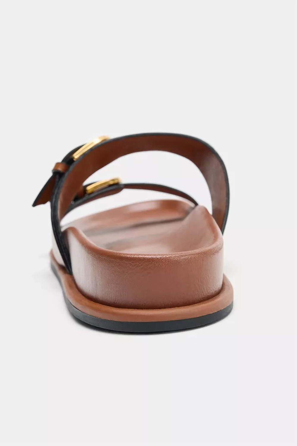 ZARA САНДАЛИИ С ПРЯЖКАМИ, КОРИЧНЕВЫЙ
