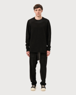 RICK OWENS DRKSHDW СВИТШОТ ЧЕРНЫЙ KNIT CREWNECK
