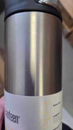 Термокружка Klean Kanteen TKWide Cafe Cap 16oz (473 мл) Brushed Stainless (витринный образец, потертости)