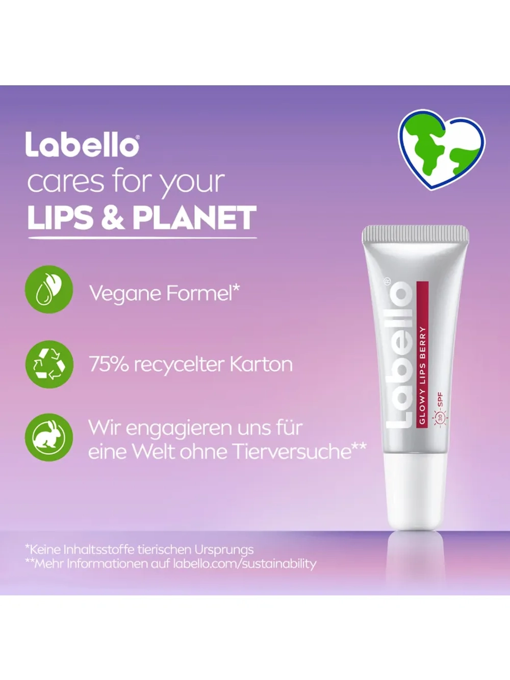 Бальзам "Glowy Lips Berry", LSF 30, 10 мл.