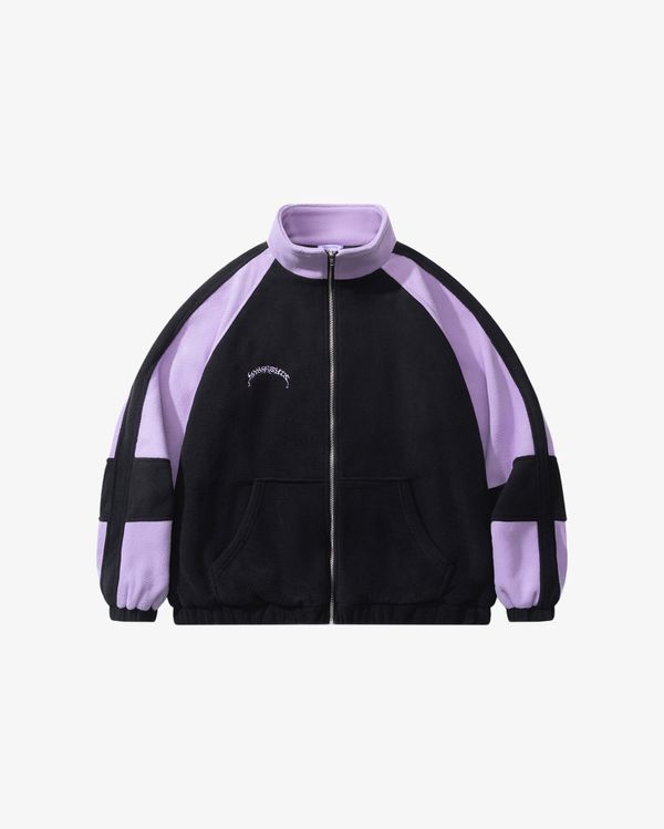Толстовка Turbo fleece Zip черный/фиолетовый - фото 12