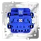 Розетка с заземлением Voltum S70 Кашемир VLS040103