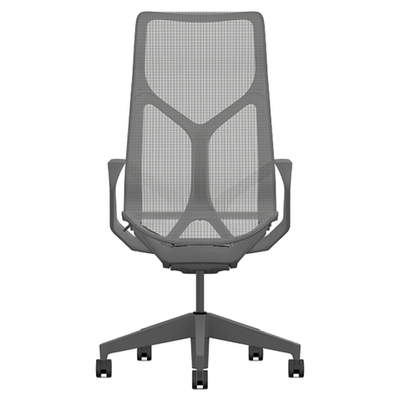 Кресло Herman Miller Cosm, высокая спинка, цвет Carbon, нерегулируемые подлокотники