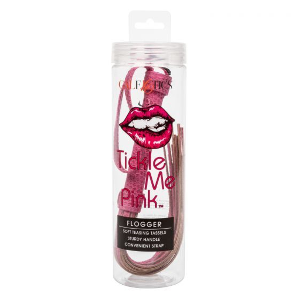 Розовая плеть Tickle Me Pink Flogger - 45,7 см. (Цвет: розовый)