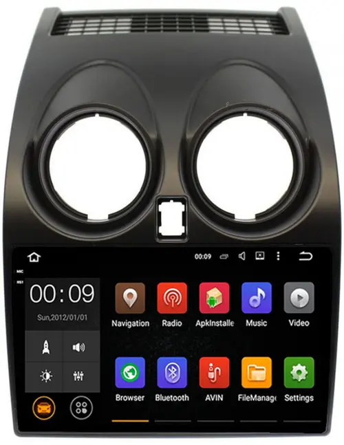 Магнитола для Nissan Qashqai J10 2006-2013, Dualis - AIROC 2K RX-1209 Android 13, Быстрая, QLed+2K, CarPlay, SIM-слот