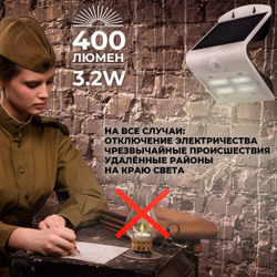 Уличный светильник на солнечной батарее с датчиком движения и света ledBEled 3.2W 400LM 6000К/6000К, настенный светодиодный фонарь