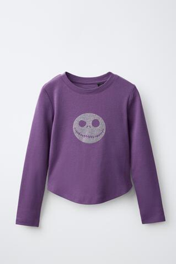 ZARA ЛОНГСЛИВ THE NIGHTMARE BEFORE CHRISTMAS © DISNEY, ЛИЛОВЫЙ