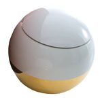 Унитаз приставной Disegno Ceramica Sfera, белый/золотой 550-B-P B5