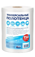 Полотенца универсальные для уборки «Легкая уборка» 20*17см спанлейс 35г/м2 рулон 150 шт✦