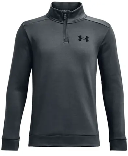Детская теннисная толстовка Under Armour Boys' Armour Fleece 1/4 Zip - gray/black