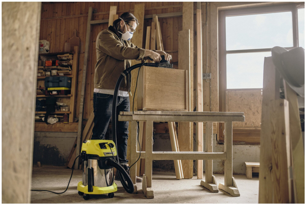 Хозяйственный пылесос KARCHER WD 3 P S V-17/4/20 (YSY) *EU 1000 Вт,17 л,шланг 2 м (1.628-190.0)