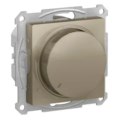 Светорегулятор поворотно-нажимной, 315 Вт Systeme Electric AtlasDesign Шампань ATN000534