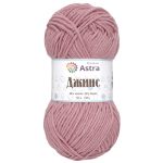 Пряжа Astra Premium (Астра Премиум) Джинс, (Jeans) / уп.4 мот. по 50 г, 135 м, 140 пыльная роза