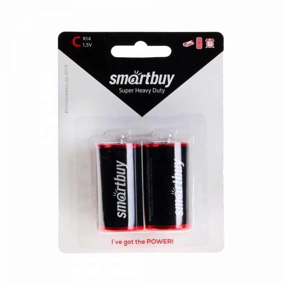 Элемент питания Smartbuy LR14 BL/2 (комплект 2 шт)