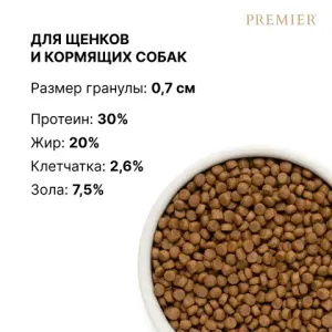 Сухой корм Premier Dog Turkey Puppy для щенков из свежего мяса индейки